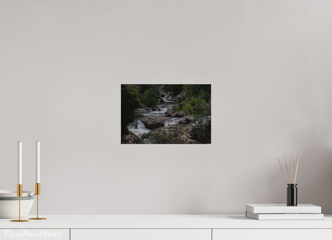 12 x 8″, Direct Print on Brushed Aluminum Three Rivers Gateway to Sequoia National Park