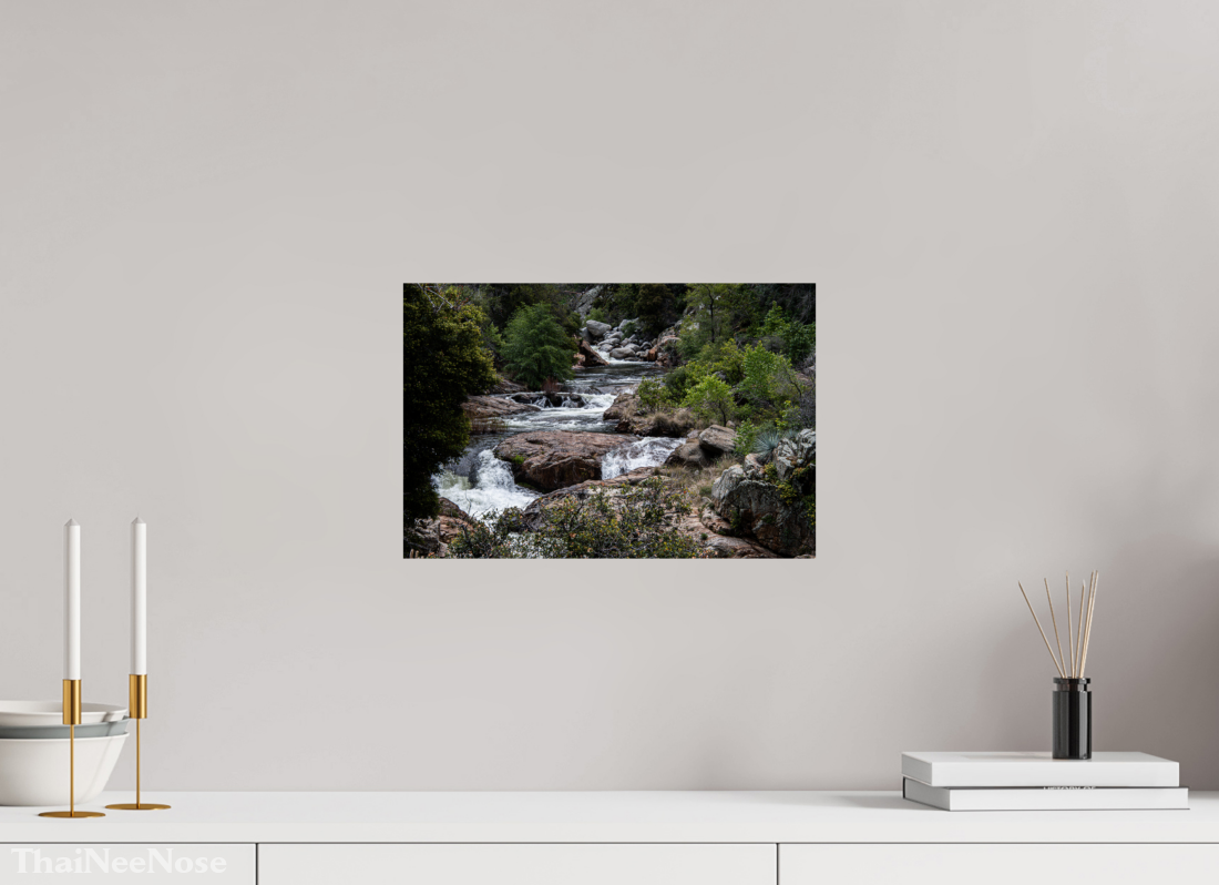 15 x 10″, ChromaLuxe HD Metal Print Three Rivers Gateway to Sequoia National Park