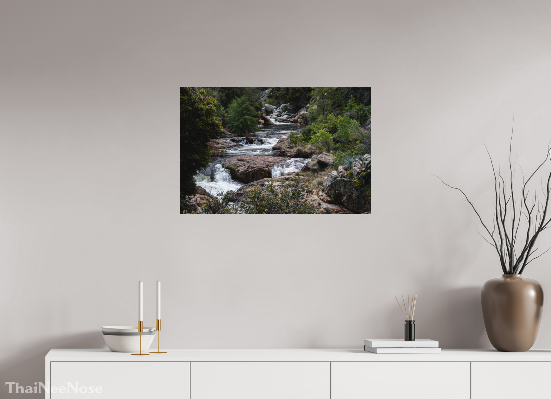 30 x 20″, Direct Print on Aluminum Dibond Three Rivers Gateway to Sequoia National Park
