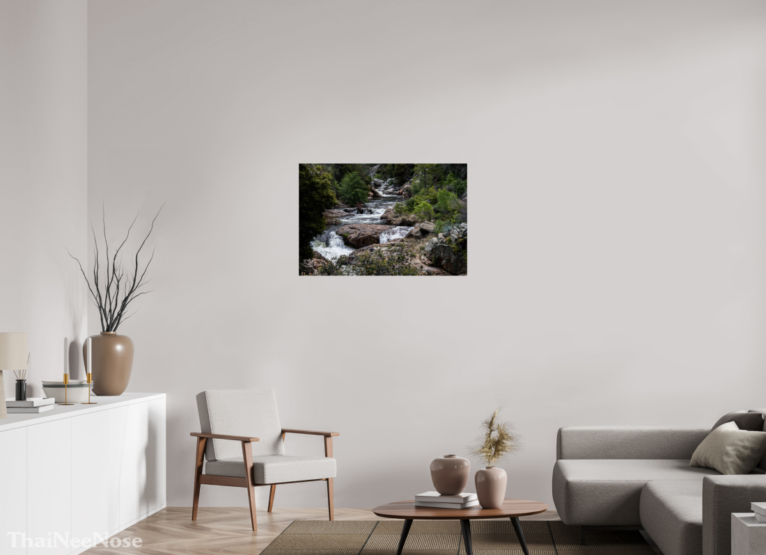 36 x 24″, Fine Art Print on Aluminum Dibond Three Rivers Gateway to Sequoia National Park