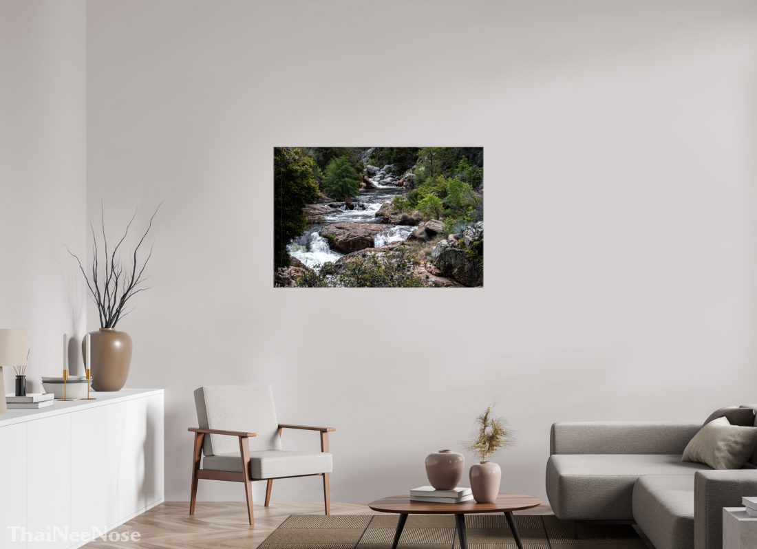 45 x 30″, Glossy Canvas on Stretcher Frame Three Rivers Gateway to Sequoia National Park