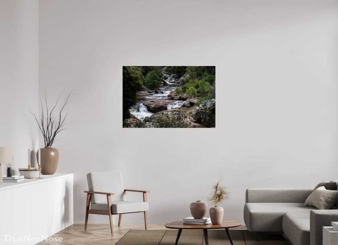 45 x 30″, Metal on Aluminum Backing Three Rivers Gateway to Sequoia National Park