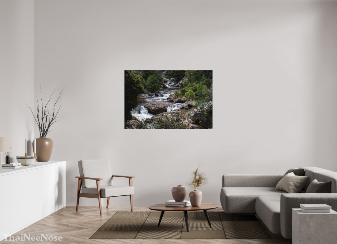 54 x 36″, Direct Print on Aluminum Dibond Three Rivers Gateway to Sequoia National Park